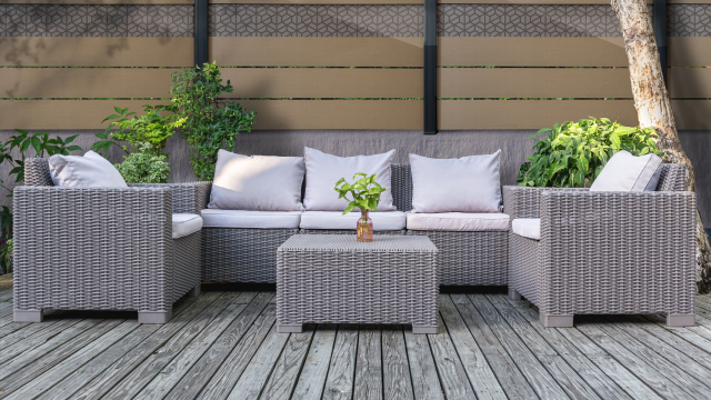 clôture composite pour jardin