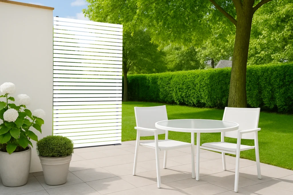 Claustra Extérieur PVC Blanc - Aïko 50
