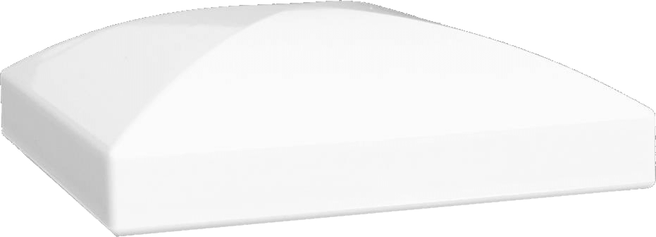 Chapeau PVC 80x80mm pointe de diamant