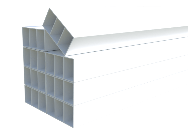 Lame PVC 100x50 mm – 0,50 m