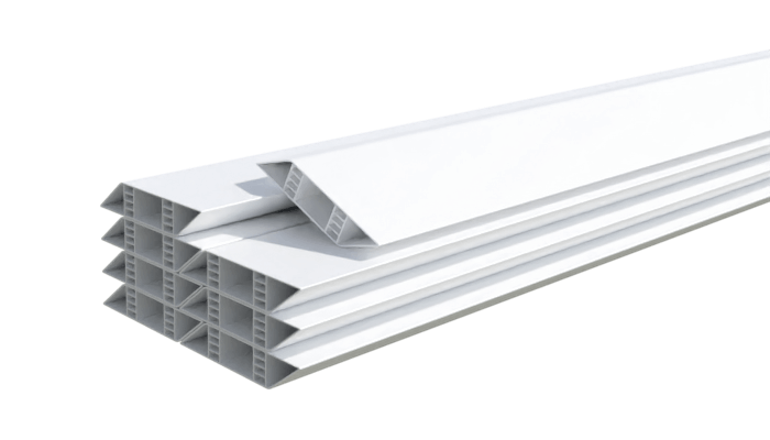 Lame PVC 144x30 mm biseautée – 1,00 m
