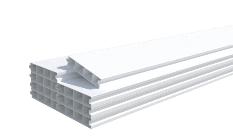 Lame PVC 100x20 mm rainure et languette – 2,00 m