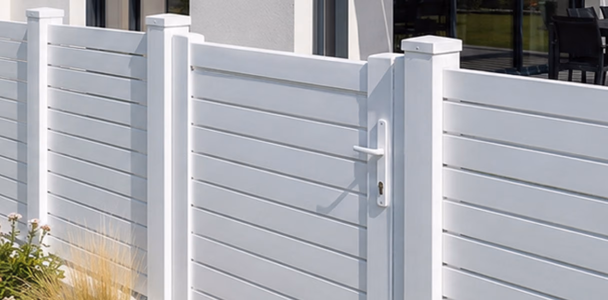 Portillon PVC blanc